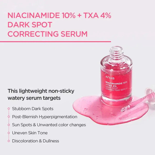 Balinošs serums ar traneksāmskābi Anua Niacinamide 10% + TXA 4% SerumAnua