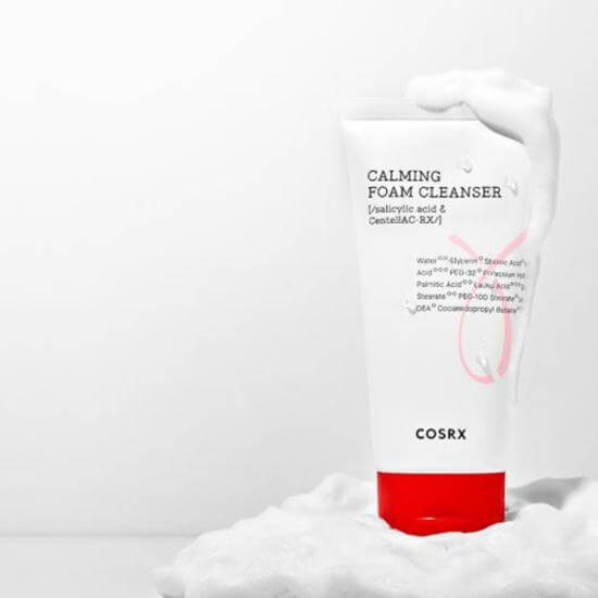 Nomierinošas putiņas problemātiskai ādai COSRX AC Collection Calming Foam Cleanser