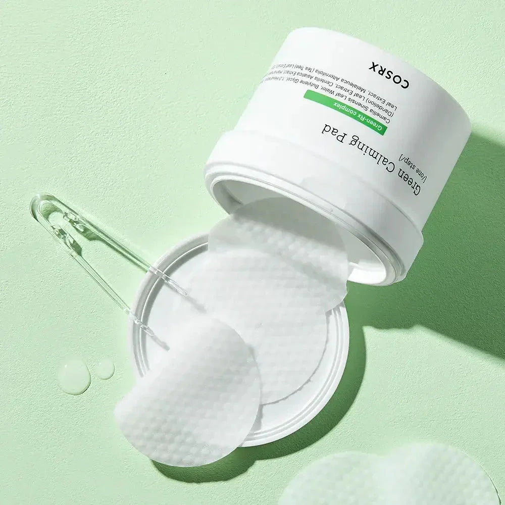 Nomierinoši spilventiņi jutīgai ādai COSRX One Step Green Hero Calming Pad