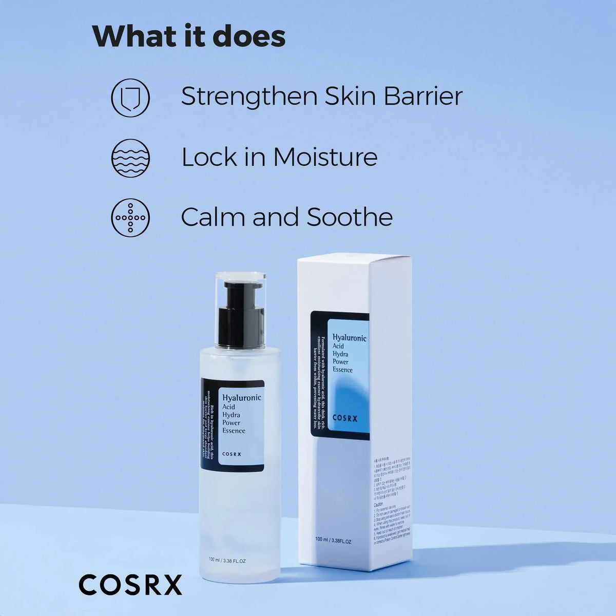 Intensīvi mitrinoša esence ar hialuronskābi Cosrx Hyaluronic Acid Hydra Power Essence