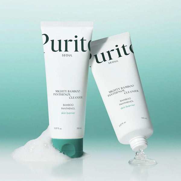 Gels sejas mazgāšanai ar bambusa ekstraktu un pantenolu Purito Seoul Mighty Bamboo Panthenol Cleanser