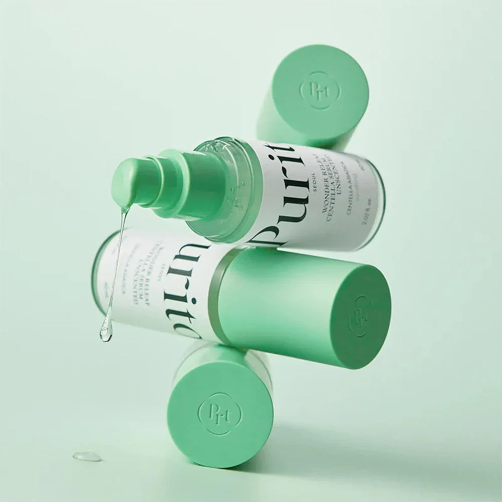 Serums jutīgai ādai bez eļļām Purito Wonder Releaf Centella Serum Unscented