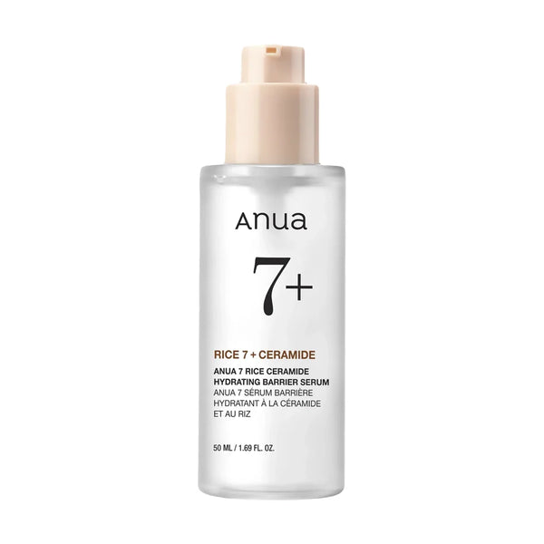 Serums mirdzuma piešķiršanai ar rīsiem Anua Rice 7 Ceramide Hydrating Barrier Serum