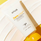 Mitrinošs saules aizsargkrēms Anua Zero-Cast Moisturizing Finish Sunscreen
