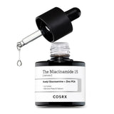 Sebumu regulējošs serums aknes novēršanai ar 15% niacinamīdu COSRX The Niacinamide 15 Serum