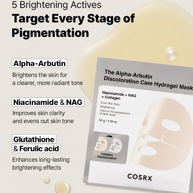 Cosrx The Alpha-Arbutin Discoloration Care Hydrogel Mask