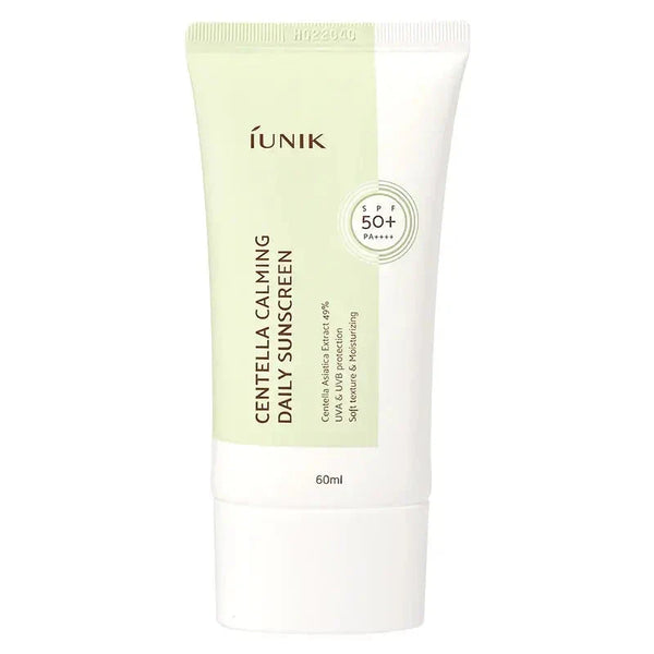 Nomierinošs saules aizsargkrēms ar Āzijas centellu iUNIK Centella Calming Daily Sunscreen